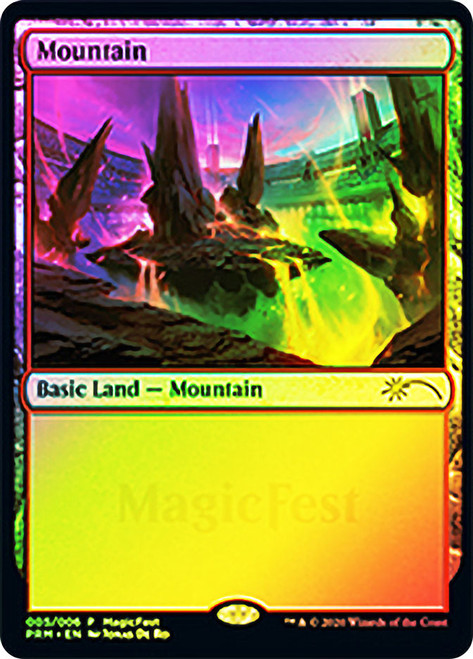 Mountain (MagicFest) (2020)\nPromo: General\nSingle\nMagic The Gathering