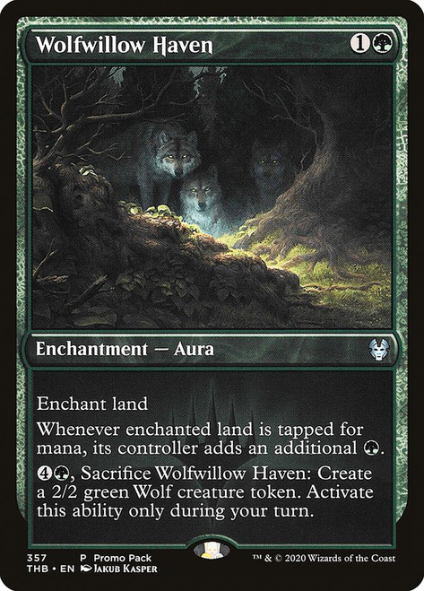 Wolfwillow Haven (Promo Pack) (Theros Beyond Death)\nPromo: General\nSingle\nMagic The Gathering