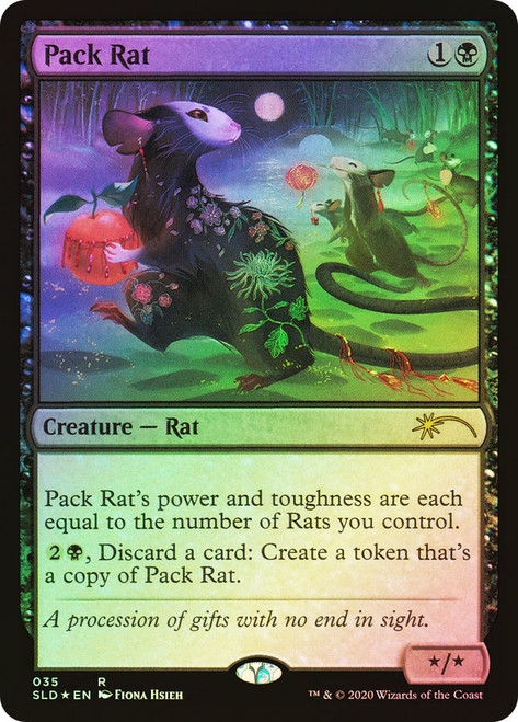Pack Rat (Secret Lair) (#035)\nPromo: General\nSingle\nMagic The Gathering