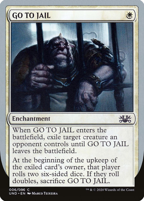 GO TO JAIL\nUnsanctioned\nSingle\nMagic The Gathering