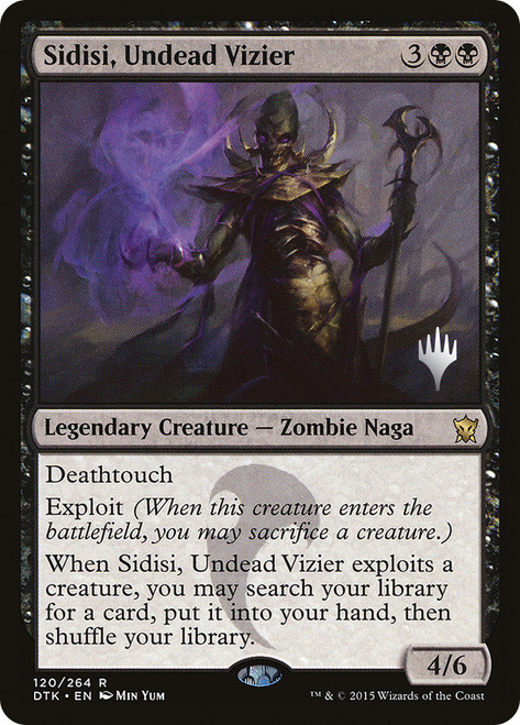 Sidisi, Undead Vizier (Promo Pack) (Dragons of Tarkir)\nPromo: Planeswalker Stamped\nSingle\nMagic The Gathering