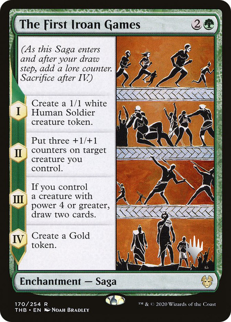 The First Iroan Games (Promo Pack) (Theros Beyond Death)\nPromo: Planeswalker Stamped\nSingle\nMagic The Gathering