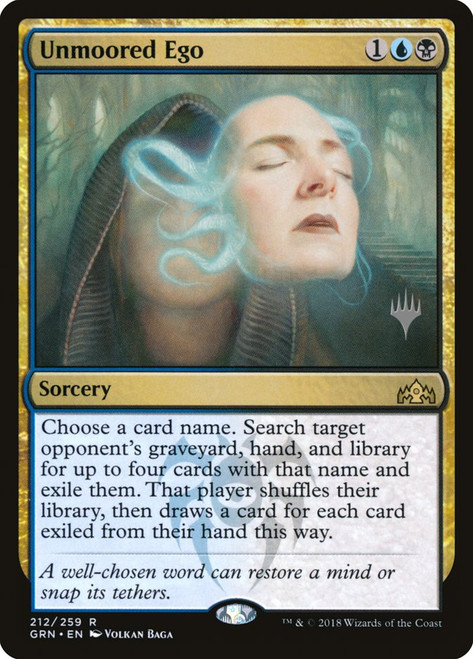 Unmoored Ego (Promo Pack) (Guilds of Ravnica)\nPromo: Planeswalker Stamped\nSingle\nMagic The Gathering