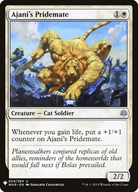 Ajani's Pridemate\nPlaneswalker Symbol Reprints\nSingle\nMagic The Gathering