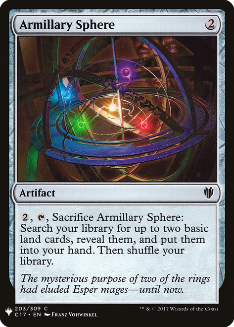 Armillary Sphere\nPlaneswalker Symbol Reprints\nSingle\nMagic The Gathering