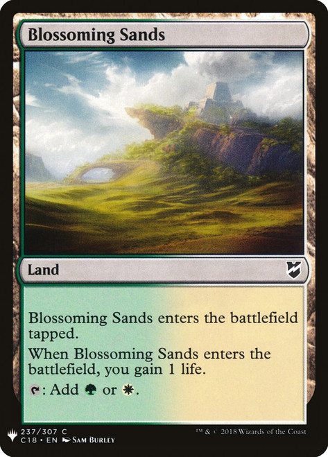 Blossoming Sands\nPlaneswalker Symbol Reprints\nSingle\nMagic The Gathering