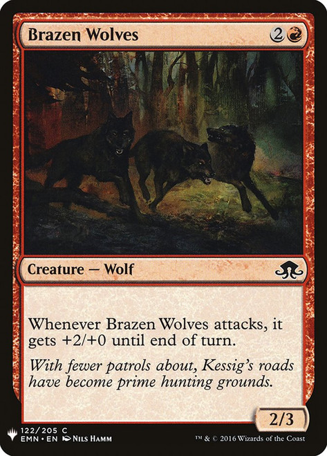 Brazen Wolves\nPlaneswalker Symbol Reprints\nSingle\nMagic The Gathering