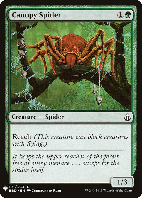 Canopy Spider\nPlaneswalker Symbol Reprints\nSingle\nMagic The Gathering