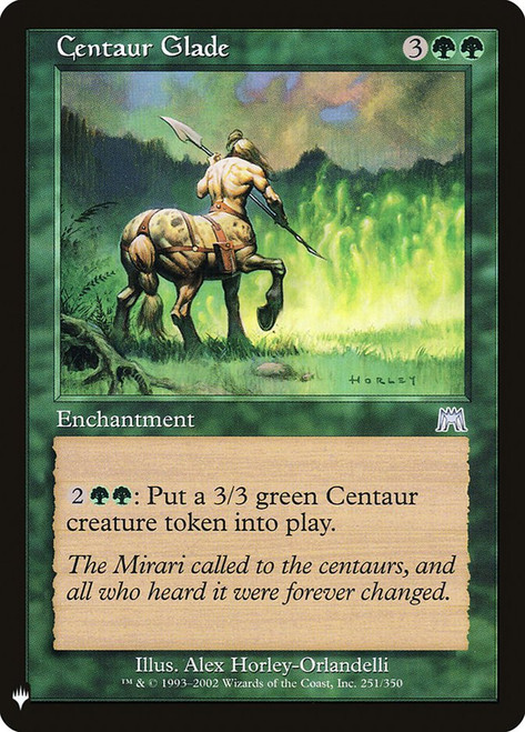 Centaur Glade\nPlaneswalker Symbol Reprints\nSingle\nMagic The Gathering