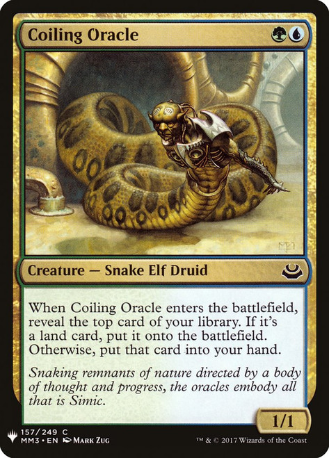 Coiling Oracle\nPlaneswalker Symbol Reprints\nSingle\nMagic The Gathering