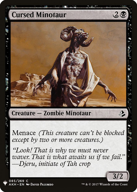 Cursed Minotaur\nPlaneswalker Symbol Reprints\nSingle\nMagic The Gathering