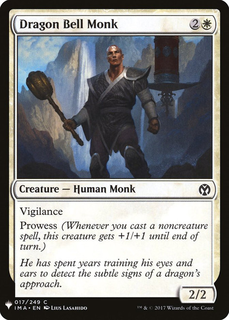 Dragon Bell Monk\nPlaneswalker Symbol Reprints\nSingle\nMagic The Gathering