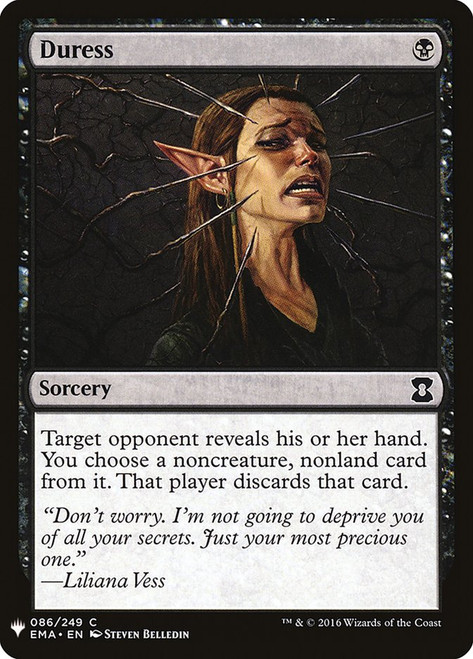 Duress\nPlaneswalker Symbol Reprints\nSingle\nMagic The Gathering