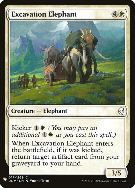 Excavation Elephant\nPlaneswalker Symbol Reprints\nSingle\nMagic The Gathering