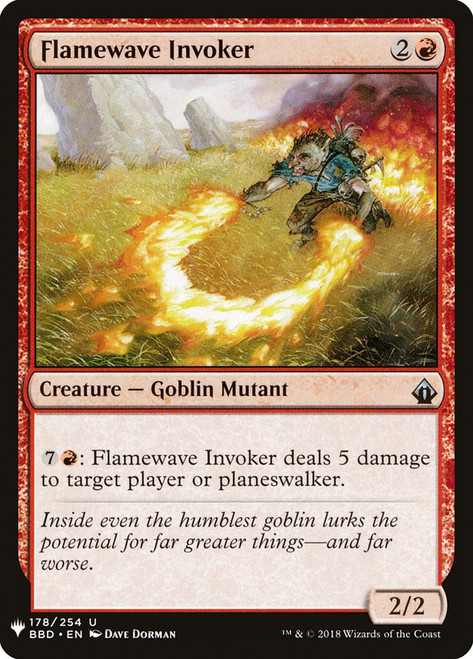 Flamewave Invoker\nPlaneswalker Symbol Reprints\nSingle\nMagic The Gathering