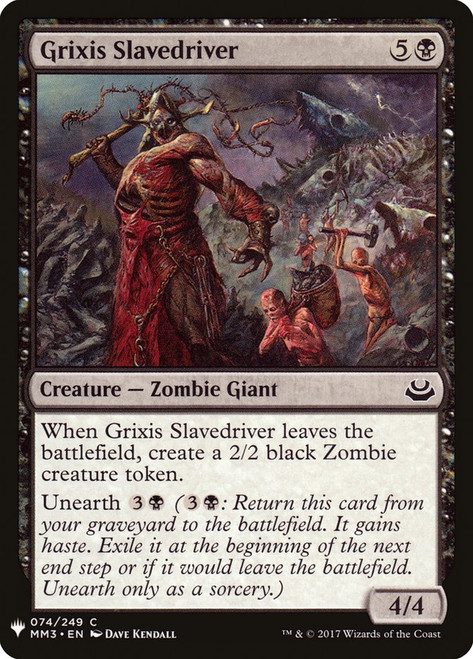Grixis Slavedriver\nPlaneswalker Symbol Reprints\nSingle\nMagic The Gathering
