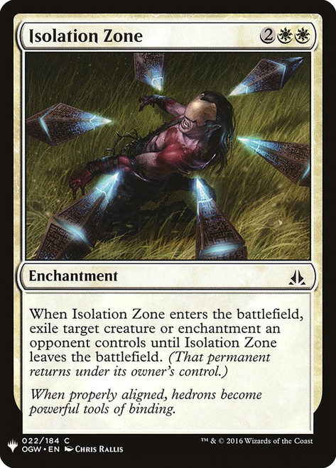 Isolation Zone\nPlaneswalker Symbol Reprints\nSingle\nMagic The Gathering