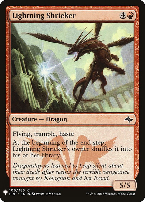 Lightning Shrieker\nPlaneswalker Symbol Reprints\nSingle\nMagic The Gathering