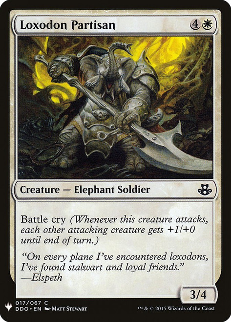 Loxodon Partisan\nPlaneswalker Symbol Reprints\nSingle\nMagic The Gathering