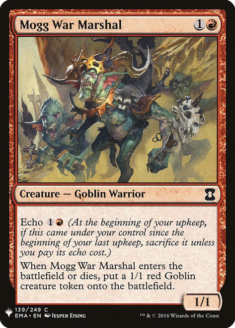 Mogg War Marshal\nPlaneswalker Symbol Reprints\nSingle\nMagic The Gathering