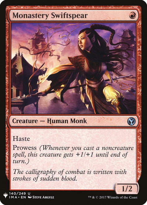 Monastery Swiftspear\nPlaneswalker Symbol Reprints\nSingle\nMagic The Gathering