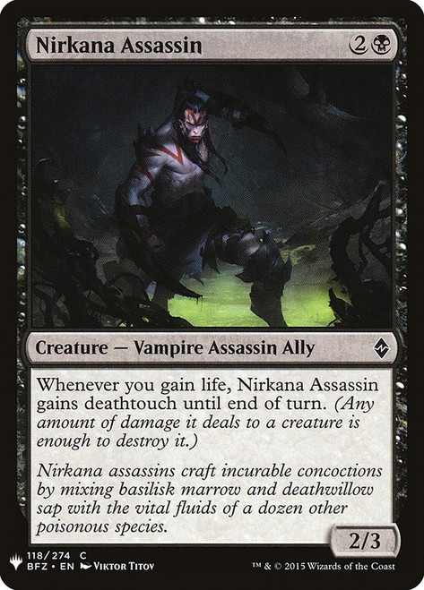 Nirkana Assassin\nPlaneswalker Symbol Reprints\nSingle\nMagic The Gathering