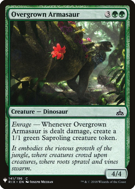 Overgrown Armasaur\nPlaneswalker Symbol Reprints\nSingle\nMagic The Gathering