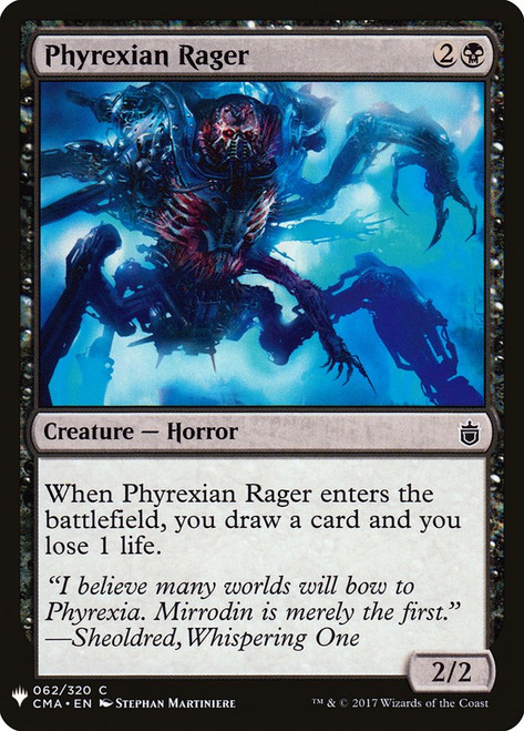 Phyrexian Rager\nPlaneswalker Symbol Reprints\nSingle\nMagic The Gathering