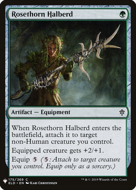 Rosethorn Halberd\nPlaneswalker Symbol Reprints\nSingle\nMagic The Gathering