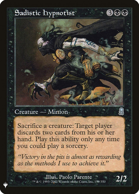Sadistic Hypnotist\nPlaneswalker Symbol Reprints\nSingle\nMagic The Gathering