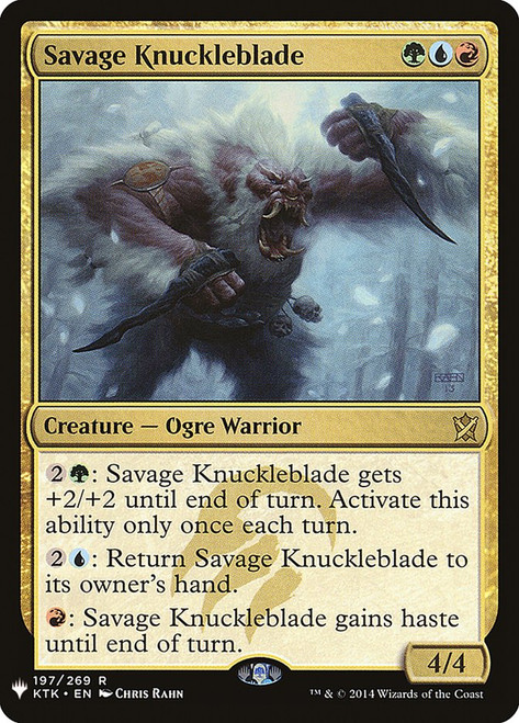 Savage Knuckleblade\nPlaneswalker Symbol Reprints\nSingle\nMagic The Gathering