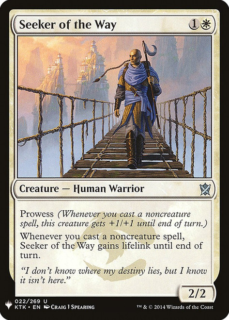 Seeker of the Way\nPlaneswalker Symbol Reprints\nSingle\nMagic The Gathering