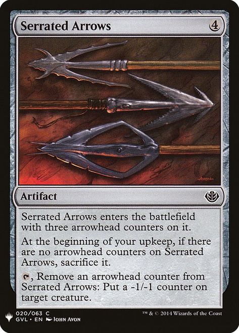 Serrated Arrows\nPlaneswalker Symbol Reprints\nSingle\nMagic The Gathering