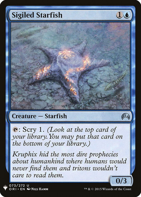 Sigiled Starfish\nPlaneswalker Symbol Reprints\nSingle\nMagic The Gathering
