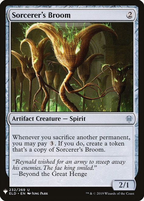 Sorcerer's Broom\nPlaneswalker Symbol Reprints\nSingle\nMagic The Gathering