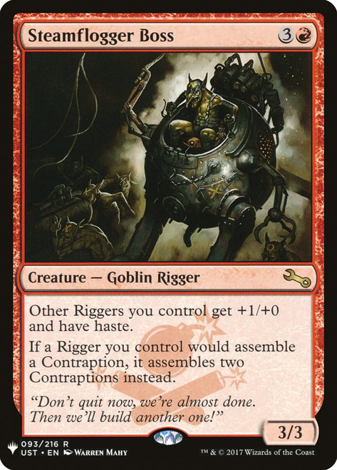 Steamflogger Boss\nPlaneswalker Symbol Reprints\nSingle\nMagic The Gathering