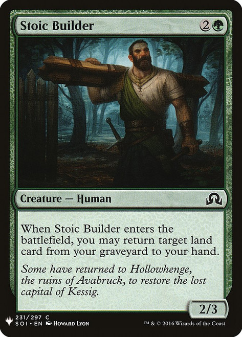Stoic Builder\nPlaneswalker Symbol Reprints\nSingle\nMagic The Gathering