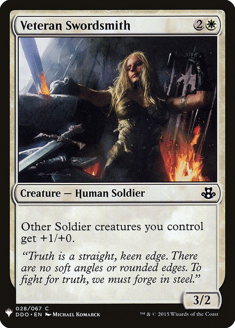 Veteran Swordsmith\nPlaneswalker Symbol Reprints\nSingle\nMagic The Gathering