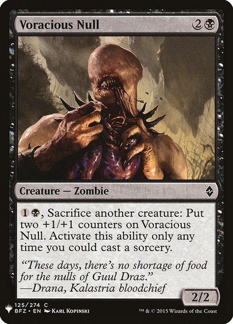 Voracious Null\nPlaneswalker Symbol Reprints\nSingle\nMagic The Gathering