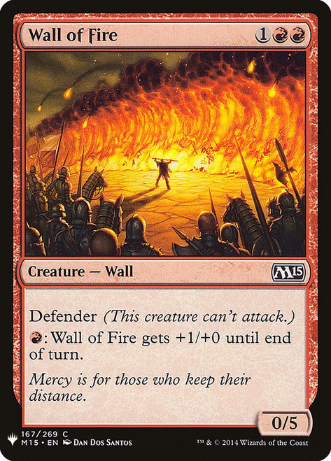 Wall of Fire\nPlaneswalker Symbol Reprints\nSingle\nMagic The Gathering