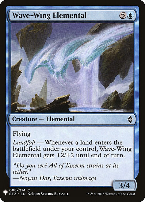 Wave-Wing Elemental\nPlaneswalker Symbol Reprints\nSingle\nMagic The Gathering