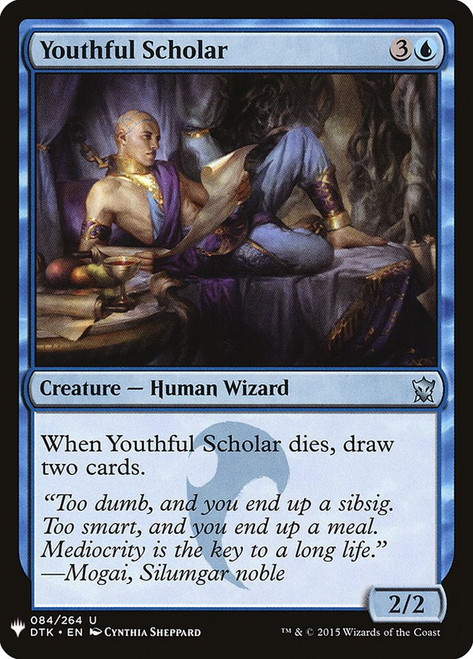 Youthful Scholar\nPlaneswalker Symbol Reprints\nSingle\nMagic The Gathering