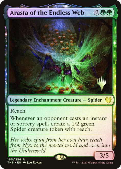 Arasta of the Endless Web (Promo Pack) (Theros Beyond Death)\nPromo: Planeswalker Stamped\nSingle\nMagic The Gathering