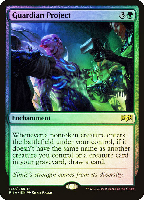 Guardian Project (Promo Pack) (Ravnica Allegiance)\nPromo: Planeswalker Stamped\nSingle\nMagic The Gathering