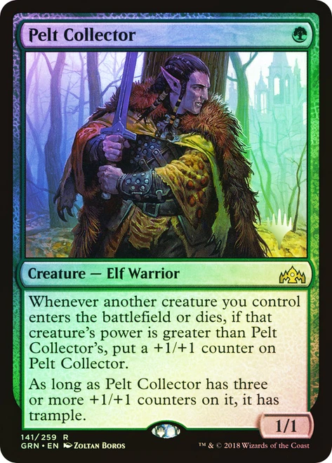 Pelt Collector (Promo Pack) (Guilds of Ravnica)\nPromo: Planeswalker Stamped\nSingle\nMagic The Gathering