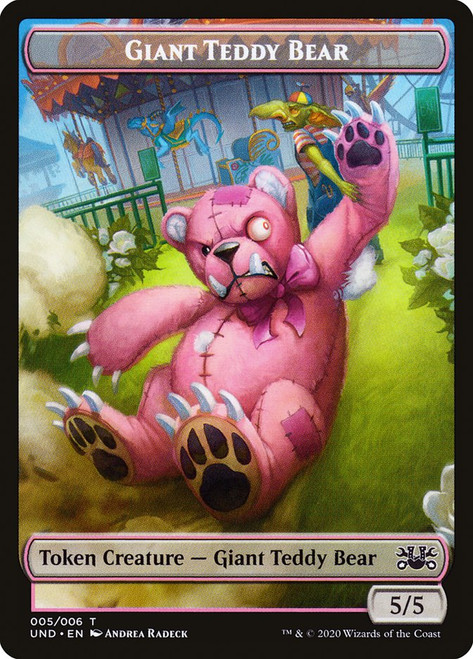 {Giant Teddy Bear Token} // {Goblin Token}\nUnsanctioned\nSingle\nMagic The Gathering