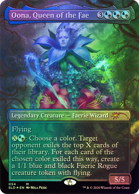 妖精の女王、ウーナ/Oona, Queen of the Fae PSA10 MTG: Magic The Gathering/Wilds of Eldraine: Commander]【JP】Oona
