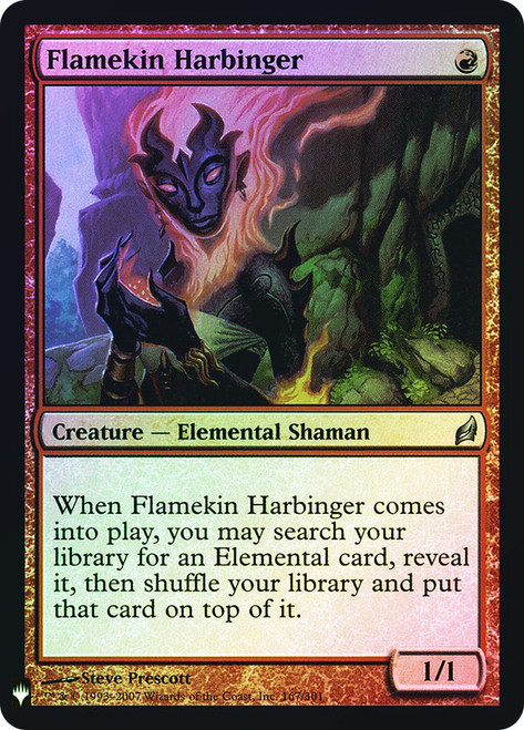 Flamekin Harbinger\nPlaneswalker Symbol Reprints\nSingle\nMagic The Gathering