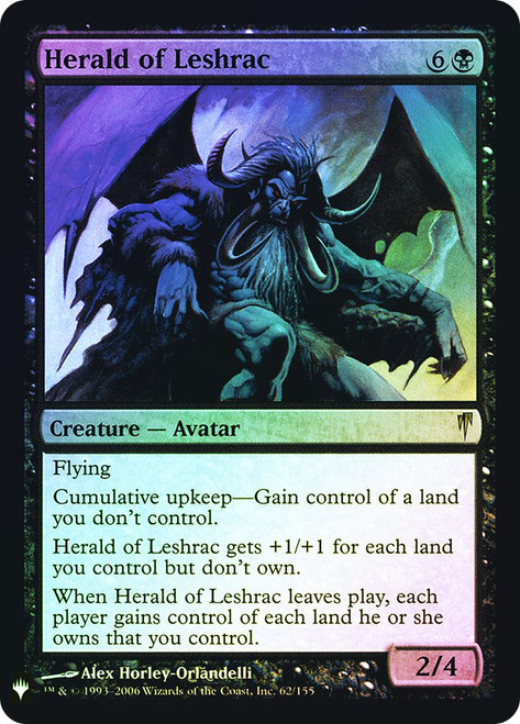 Herald of Leshrac\nPlaneswalker Symbol Reprints\nSingle\nMagic The Gathering