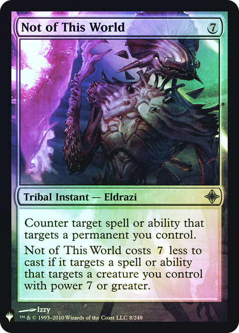 Not of This World\nPlaneswalker Symbol Reprints\nSingle\nMagic The Gathering